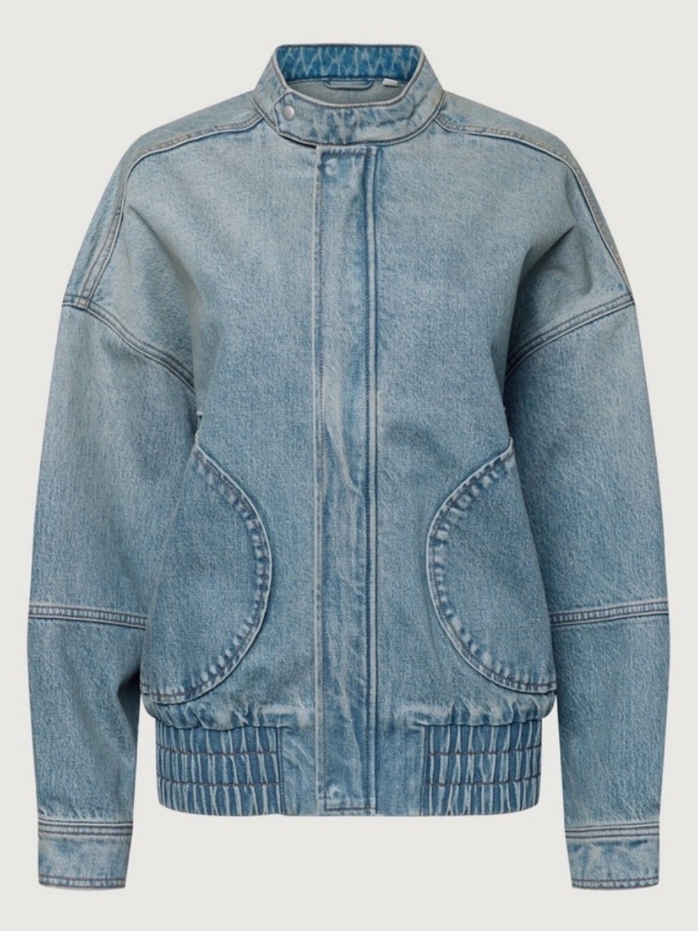 OAK + FORT Denim Moto Jacket